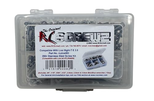 RC Screwz RCZLOS082 - Compatible with Losi 8ight-T 3.0 (TLR04006) Stainless Screw Kit