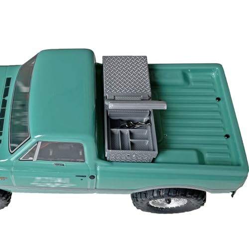 Tool Box Truck Bed upgrade parts for SCX24 C10 RC truck crawler 1/24 Scale(NO Truck included)