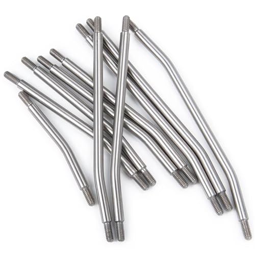 RC Car Parts for Axial for SCX10 II 90046 for SCX10 1/10 RC Car Parts 313/324mm Metal Link Rod Set Linkage Steering W/Ball End Modification RC Car Accessories(313mm) - size: 313mm
