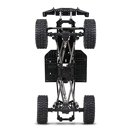 313mm Wheelbase Chassis Frame w/Tries for 1/10 AXIAL SCX10 II 90046 90047 RC Crawler Climbing Car DIY - size: with Tires