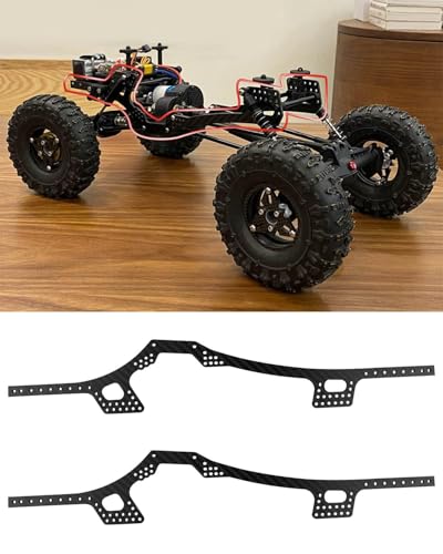 Upgrade Carbon Fiber RC Chassis Frame Rails Fits for 1/10 Axial SCX10 RC Model Car Parts Forward Low Center of Gravity Design