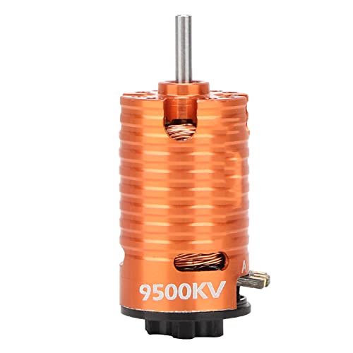 Brushless Motor, High Performance 9500KV Sensored RC Motor 2-Pole Shaft for 1/24 1/28 Scale RC Model Cars Racing Enthusiasts and Hobbyists