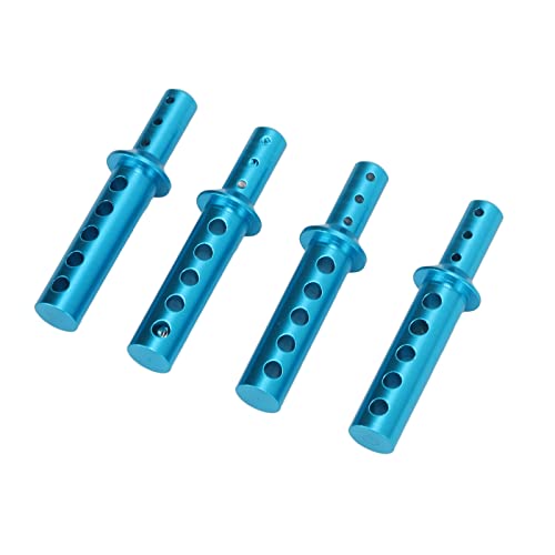 RC Body Post, High Strength Aluminum Alloy Column for 1/10 HSP 94111 94108 94188 RC Car, with Car Shell Buckle for Easy Installation (Blue)