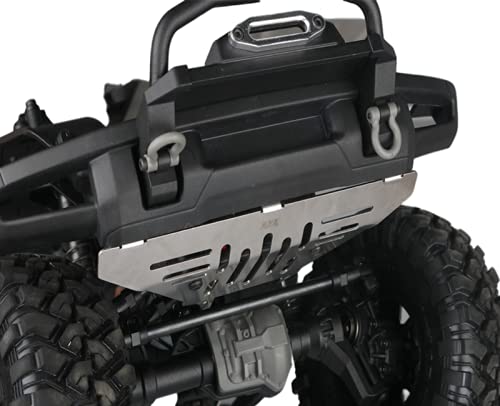 KYX Racing Stainless Steel Frame Protector & Skid Plate Chassis Guard & Axle Protective Plate Upgrades Parts Accessories for 1/10 Rc Crawler TRX-4 2021 Bronco