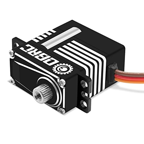 OGRC SCX24 Servo Steering Servo with Brass Servo Mount and Servo Horn | 7.5KG Coreless Digital Servo IP66 Waterproof Metal Servo 1/24 RC Crawler Upgrade Parts for Axial SCX24