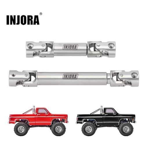 INJORA Stainless Steel Drive Shafts for TRX4M High Trail K10 F150