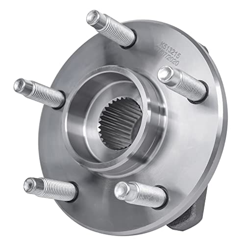 Detroit Axle - Front Right CV Axle Shaft + Wheel Hub & Bearing Replacement | for 2007 Pontiac G6 Non-ABS 4 Spd Automatic- 2pc Set - size: 2XW2900115/Pair