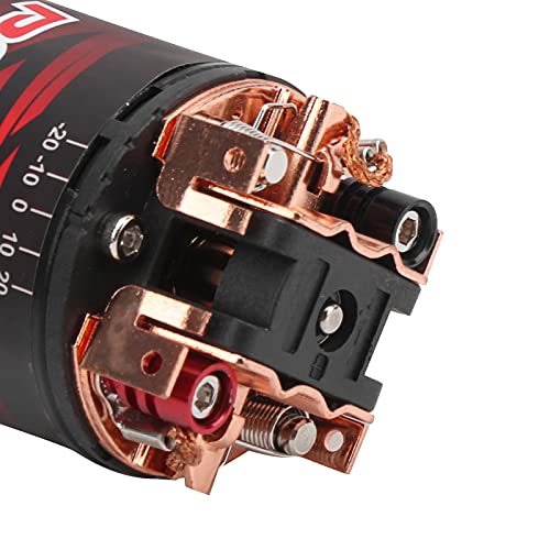 3 - Slot 30T 550 Brushed Motor with 80A ESC Replacement Set, High - Torque RC Crawler Motor for 1/10 & 1/12 Brushed RC Cars, Copper Windings & Double Ball Bearings