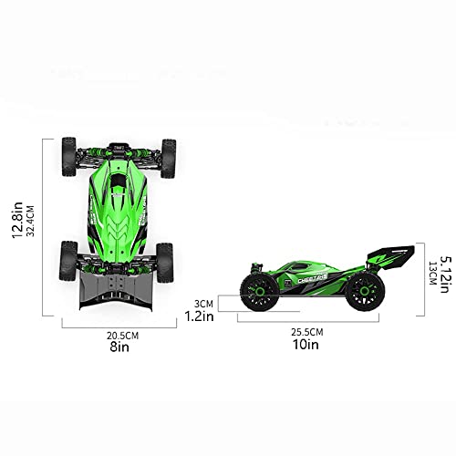 RC Car, 1/14 Scale 2.4GHz Remote Control Car, 4WD 60km/h High Speed Racing Car, Off-Road Buggy Drift Car RTR with Aluminum Alloy Chassis, Fast Race Buggy Hobby Car