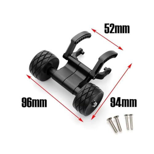 Components for TRAXXAS for E-REVO 2.0 86086-4 56087-1 1/10 Metal Wheelie Bar Monster Truck RC Car Upgrade Parts Accessories(Black) - color: Black