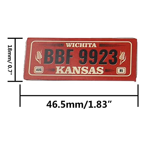 4PCS HIRCQOO Metal RC Car License Plate Kit Decorations Accessories Compatible with Traxxas TRX-4 Tamiya CC01 Axial SCX10 D90 1/10 RC Crawler Car (BBF9923+ABC6743) - style: BBF9923+ABC6743