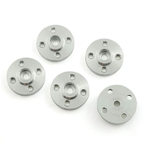ZYAMY 5Set Universal Servo Horn Aluminum Alloy 25T Standard Silvery Servo Disc for Robot Mechanical Claw Rc Car Helicopter Mg945 Mg995 Mg996