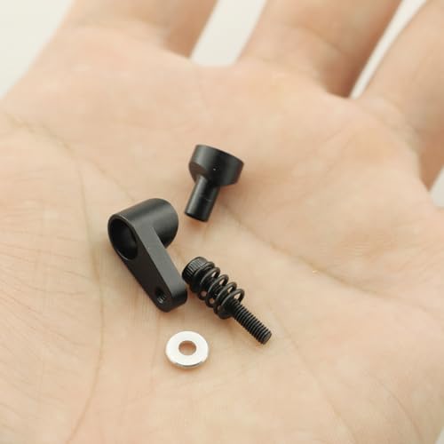ZYAMY 2PCS Metal Aluminum RC 20T Servo Arm Horns Parts 1/18 RC Servo Steering Arm Parts for RC Cars Small Off-Road Vehicles Black