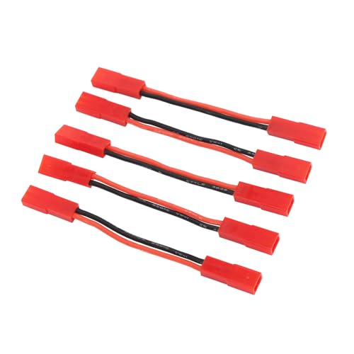 JST Female to JST Female Connector,5Pcs 22AWG 2 Inch RC Motor ESC Conversion Cable Plug Wire Adapter Electronic ESC Motor Extension Cable for RC Car Boat Accessories