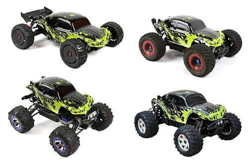 SummitLink Custom Body Compatible for 1/10 1/8 Scale RC Car or Truck (Truck not Included) (Muddy Green Over Black) - style: Muddy Green Over Black