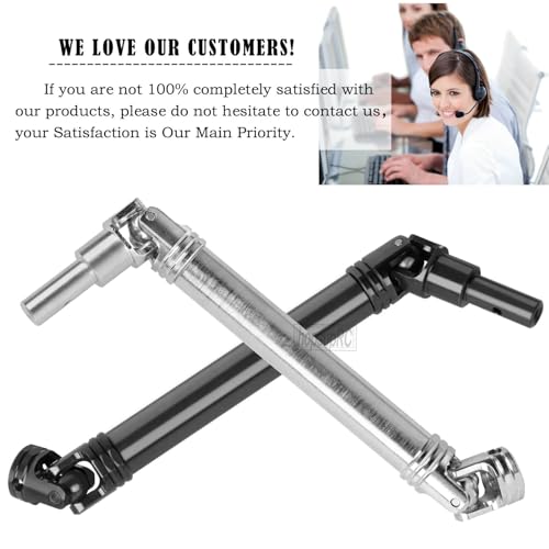 #45 Steel RC Drive Shaft Axles Upgrades Part for 1/10 Outcast 4S V2 BLX & Kraton 4S V2 BLX,4PCS Harden Front Rear CVD Driveshafts Hops up,Black (Only Fit V2)