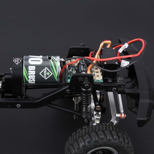 Hobbyplus CR18P 34T 370 Motor Transmission with Gearbox Mount Set for HobbyPlus CR18P Furitek Upgrades 1/18 RC Crawler