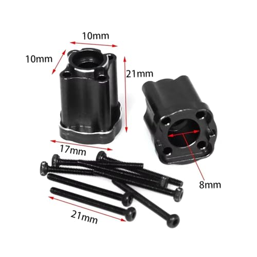 RC Spare Part Compatible with LOSI for Mini for LMT 4X4 for Brushed for Monster Truck 1/18 RC Car Upgrade Parts Rear Cup Kit Black