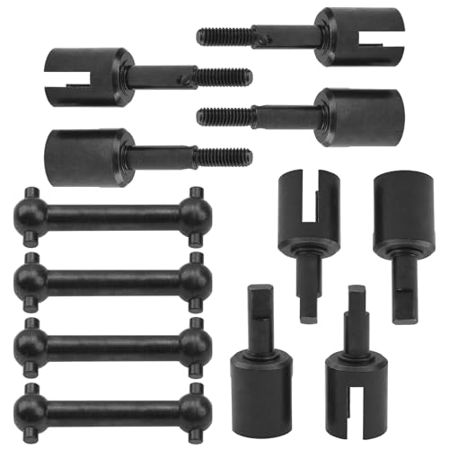 Steel RC Drive Shaft Dogbone Diff Joint Wheel Stub Axle Compatible with Tamiya TT01 TT02 RC Car