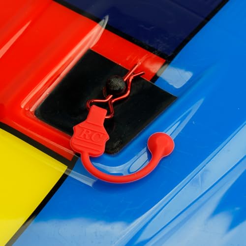 8PCS TGCWENG Universal RC Body Clips w/Pull Tabs Car Clips R Clips for All 1/10 1/12 Scale TRX4 Losi HPI Arrma Kyosho Himoto RC Car Truck Crawler Body Shell Upgrades (1.2mm Red Clips+Red Pull) - color: Red Clips+Red Pull