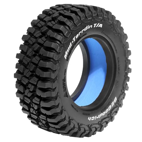 REDSPIDER 1.9'' Crawler Tires OD 89MM/3.54'' (4PCS) Dual Stage Closed Cell Inner Car Crawler Tire Foams for 1/12 RC Crawler MJX H12Y+ MN-128 (Tire)