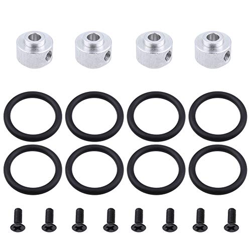 Hobbypark 4pcs RC Airplane Prop Saver 3.17mm with Screws Rubber O Rings Kit for Electric Engine Brushless Motor Shaft E Plane Replacement Parts