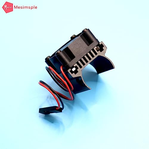 New Alloy Trx4m Motor Cooling Fans for 1/18 TRX4M Motor Heatsink Fan Upgrades Black