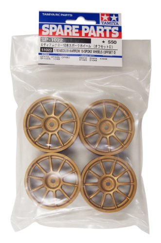 Tamiya 300051022 – 1:10 Rims Subaru Impreza, 4, 24.5 mm, Gold