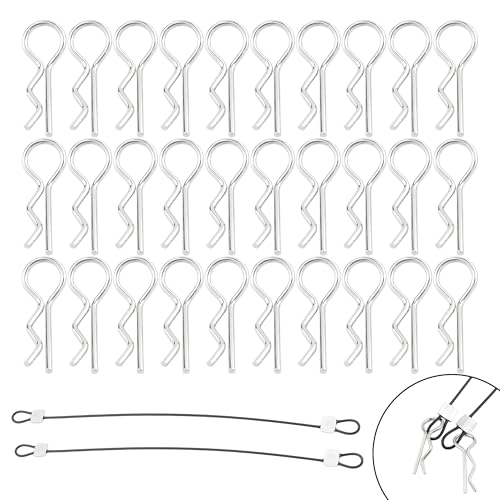 100 Pieces 1mm Universal RC Body Clips Racing Car Clip Pins M001 for 1/14 1/16 1/18 Scale H16BM H14BM Compatible with Redcat HPI Himoto HSP Exceed Truck Buggy - color: 1.0mm