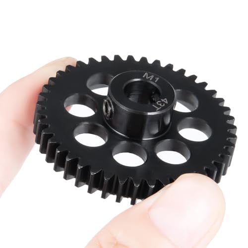 Steel Pinion Motor M1 8mm 43T Gears for ARRMA 4WD Tra-xxas X-MAXX | 1/5 1/7 1/8 RC Car Upgrade - size: 43T