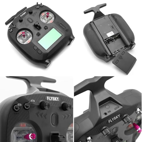 GoolRC Flysky FS-ST8 RC Transmitter 2.4GHz 10CH Remote Controller with FS-SR8 Receiver for RC Drone Airplane Helicopter Car Boat (Upgraded Version)