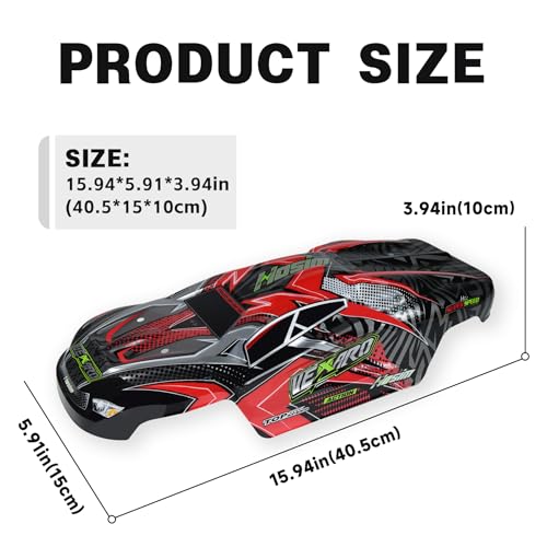 Hosim 1/8 Scale RC Car Accessories Shell Body, Spare Parts RC Vehicle Bodies X27-CK01 X27