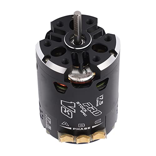 540 V3 Sensored Brushless Motor 2300kv High Performance Brushless Motor for 1/10 1/12 RC Off Road Drift Car Aluminum Black