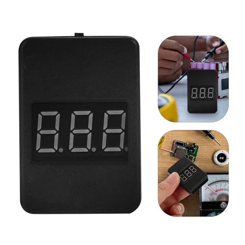 Lurrose Digital Lipo Battery Checker 1-8s Voltage Tester with Low Voltage Alarm for Rc Model Batteries for Drone and Electric Vehicle Users