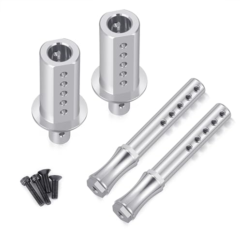 RC Car Front Shell Holder Column Mounts Aluminum Front Body Post Set with Screws Compatible with 1/7 HOBAO VTE2 RC Car
