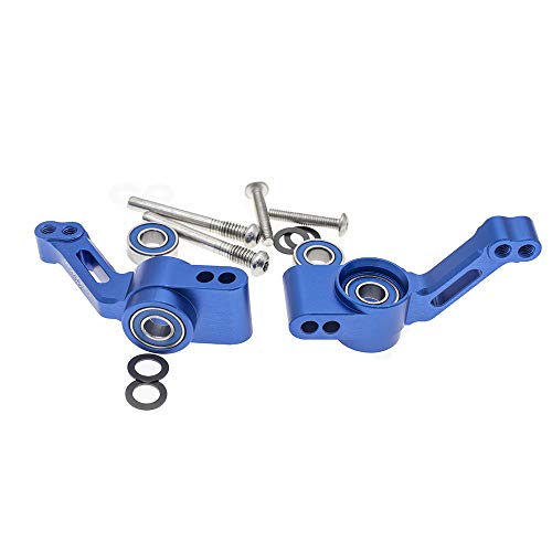 RC Alloy Rear Stub Axle Carriers for Traxxas 1/10 Rustler 4X4, Stampede 4X4, Slash 4X4 4WD-Replaces Part 1952(Pair) - color: Navy Blue