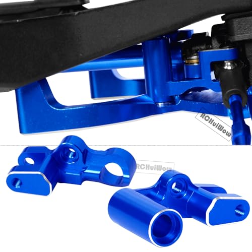 RC Upgrades Part for 1/10 Rustler 4x4 4WD(#67164-4),Driveshaft,Suspension Arms,Steering Blocks,Caster Block,Rear Stub Axle Carriers,Shock Towers,Steering Block,Navy Blue - color: Navy Blue(1set)