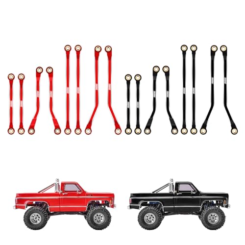 INJORA Aluminium High Clearance Links for TRX4M High Trail K10 F150(Black) - color: Black