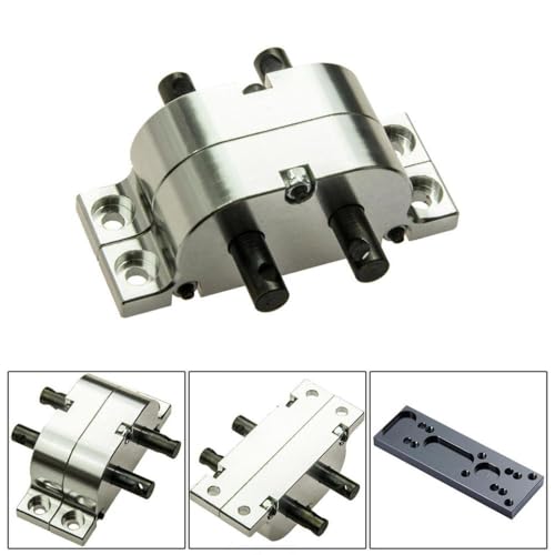 RC Car Gearbox Transfer Case with Fixed Mount Compatible with 1:10 and 1:14 RC Crawler Models(Fixed Mount) - color: Fixed Mount