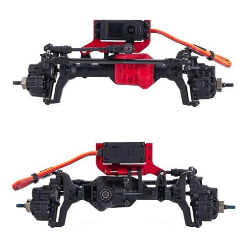 AMK TRX4 Servo Mount, Aluminum TRX4 SOA Mount 4-Link Suspension for 1/10 RC Crawler TRX4 Sevro On Axle Mount Upgrades (Black)