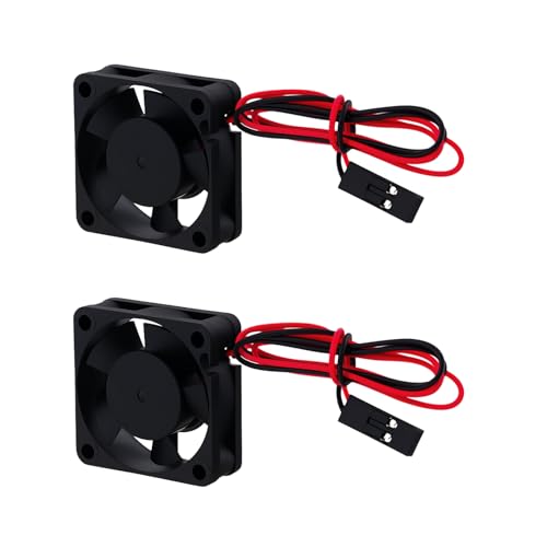 2Pcs Plastic 30mm 3010 RC Car Brushless Motor Heatsink ESC Cooling Fan DC 5V for HSP HPI Wltoys Himoto Tamiya Redcat 1/8 1/10 1/12 Scale 540 550 Motor Upgrades Part