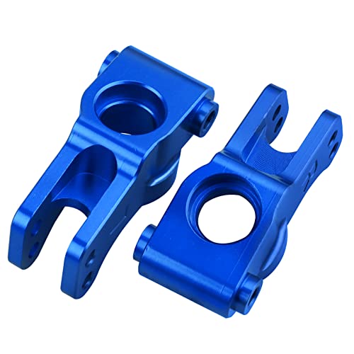 Aluminum Front Spindle and Carrier Set Steering Blocks Knuckles & Rear Hub Set Stub Axle Carriers for 1/10 Losi Tenacity TT Pro 4WD SCT DB Pro Lasernut U4, Replaces LOS234018 LOS234020 (Blue) - color: Blue