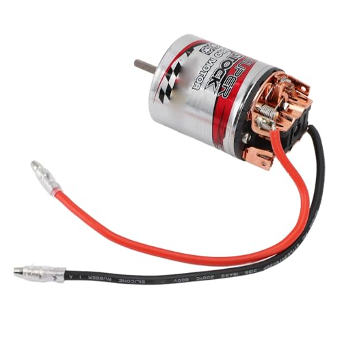Bewinner 540 RC Brushed Motor High Torsion Replacement for 1/10 RC Car Stainless Steel and Copper 1 Unit (12T) - size: 12T