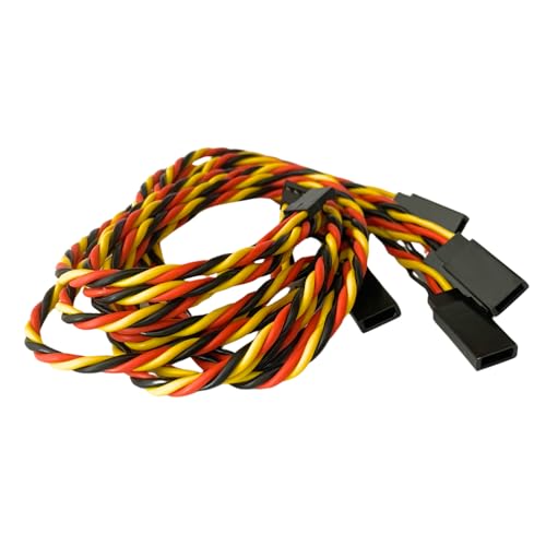 20awg Twisted Servo Extension Cable - 100 Strands for RC Vehicles, Drones, E-Bikes - 6 Lengths / 5 Wires per Pack (45CM / 18in / 1.5ft) - style: 45CM / 18in