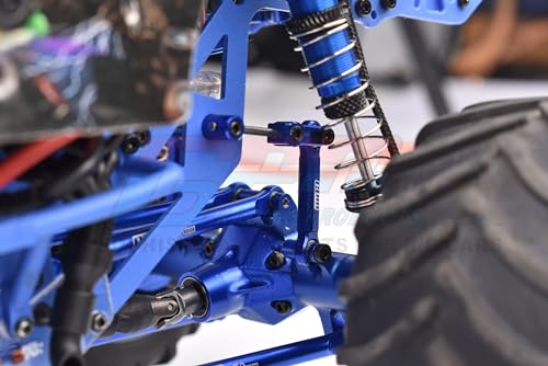 Levigo Aluminum RC Front Rear Anti-roll Bar Set Compatible with LOSI 1/18 Mini LMT 4X4 Brushed Monster Truck RTR-LOS01026, RC Upgrade Parts Anti-Sway Bar Kits, Green