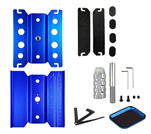RC Car Work Stand Aluminum Repair Workstation, 360 Rotate, Suitable for 1/8, 1/10, 1/12, 1/16 Scale RC Cars
