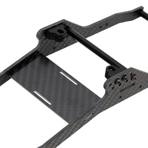 INJORA RC Chassis Kit Frame Girder LCG Carbon Fiber for 1/10 RC Crawler Axial SCX10 SCX10 II 90046 90047 Upgrade Parts