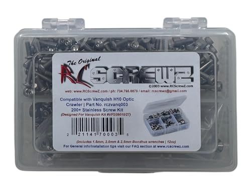 RCScrewZ Stainless Steel Screw Kit Compatible with Vanquish H10 Optic/RTR Crawler (VPS09010/27) vanq003