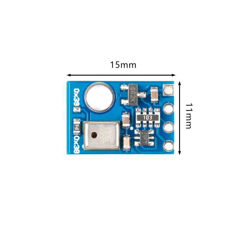 12Pcs AHT10 Digital Sensor Module Temperature and Humidity Sensor High Precision Digital Temperature and Humidity Sensor Measurement Module I2C Communication Replace DHT11 SHT20 AM2302
