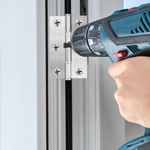 Spring Hinge Tension Pin Replacement Kit, Includes 20 Stainless Steel Shelf Pins and 4 Pieces Hex Wrenches, Metal Dowel Pegs Shelf Support Pins Kit for Automatic Closing of Door Hinges on Garage Doors